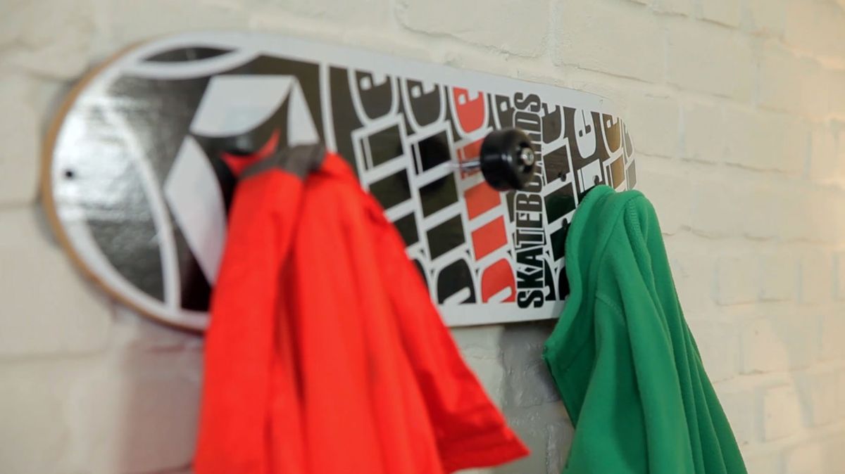 Hacer un colgador de pared con un skate   inicio