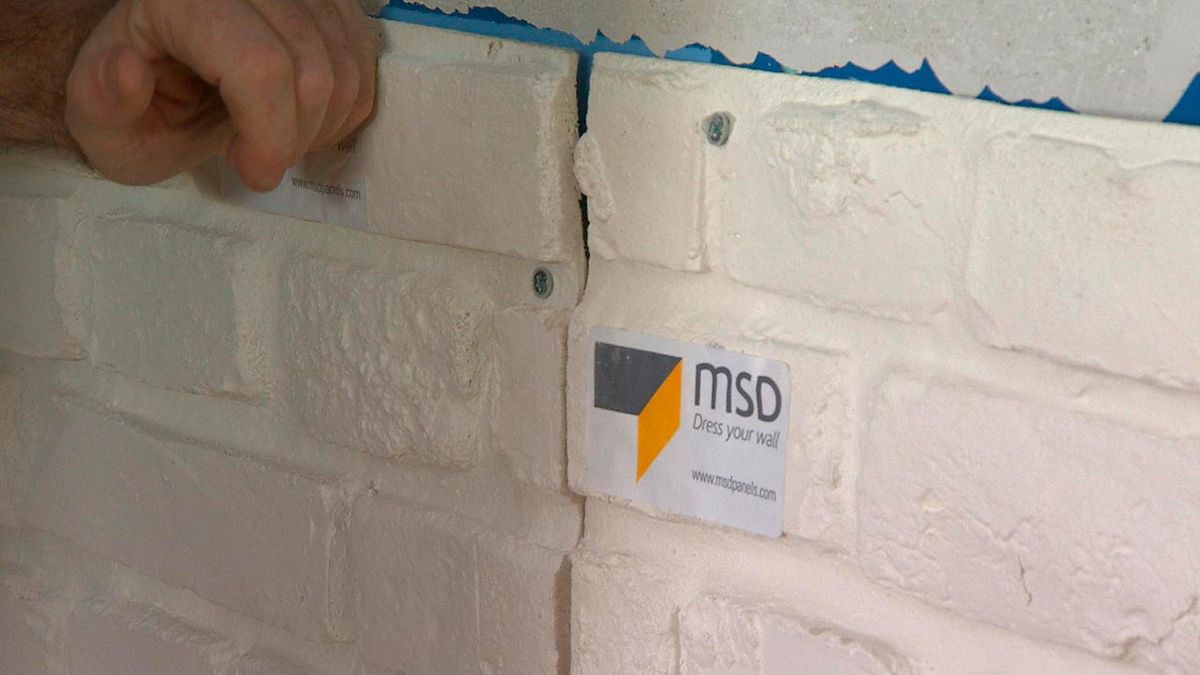 Cubrir pared con piedra artificial decorativa paso 6