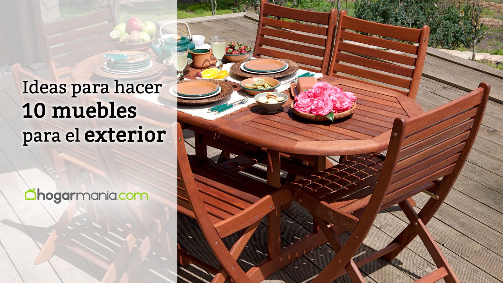 Ideas para hacer muebles de exterior Ideas para hacer muebles de exterior