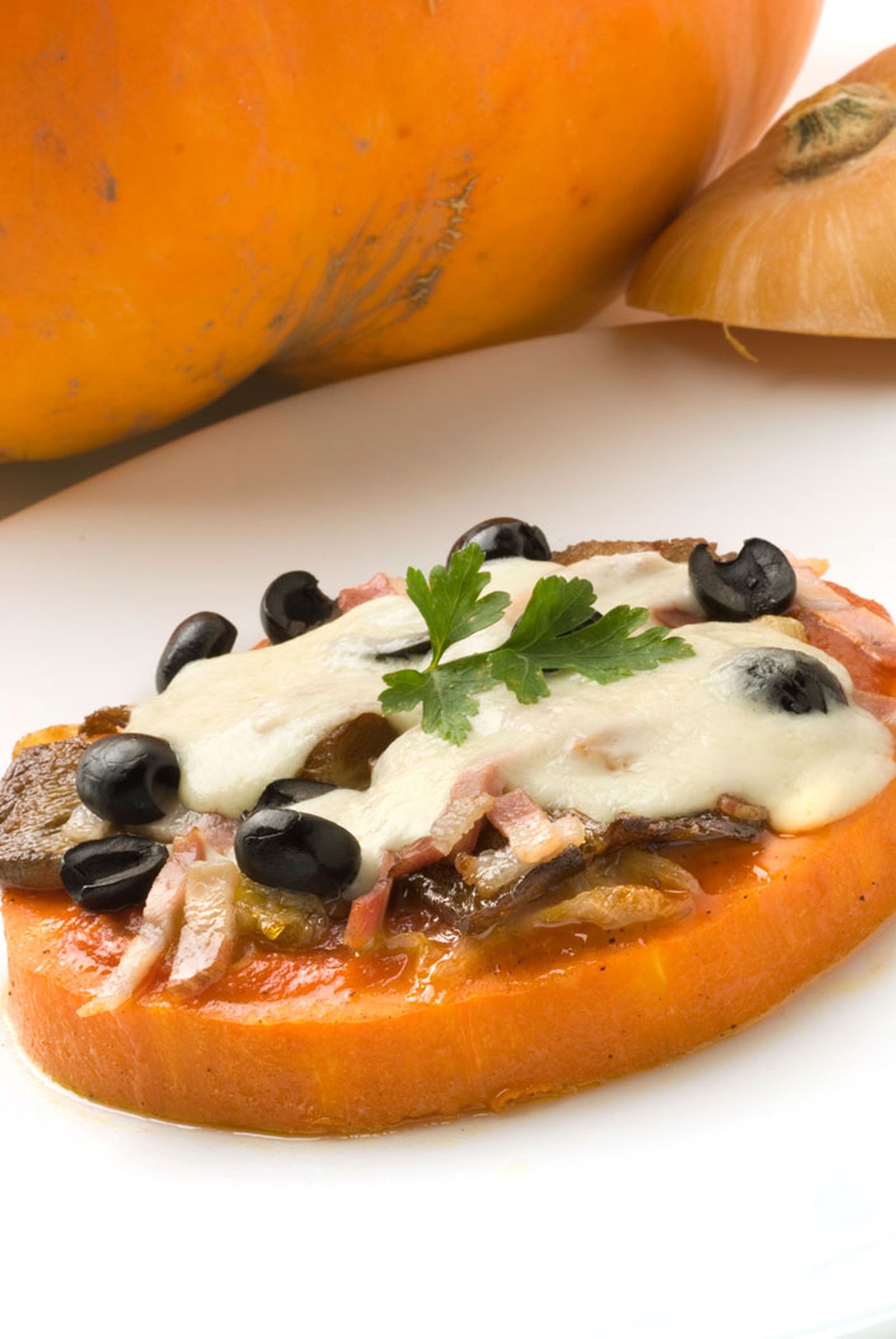 Falsa pizza de calabaza Falsa pizza de calabaza