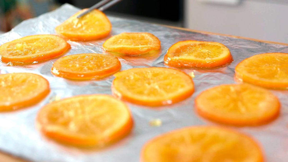 Receta de naranjas confitadas con chocolate   paso 4