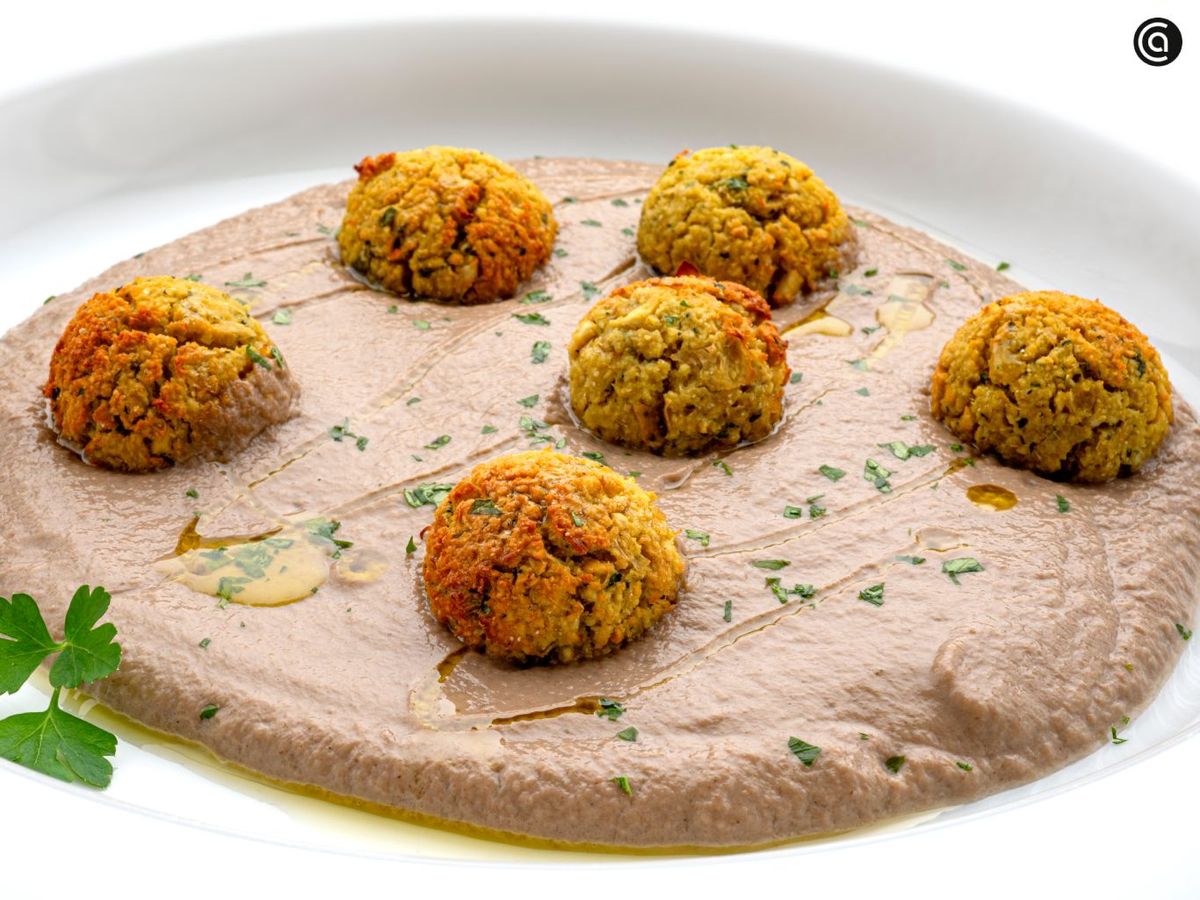 Falafel con crema de setas, receta de Joseba Arguiñano