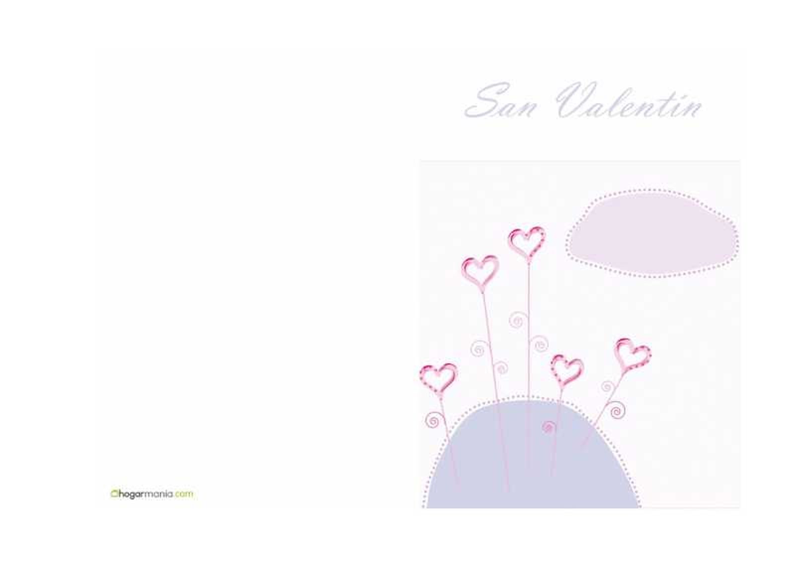 Tarjeta de San Valentín. Tarjeta de San Valentín.