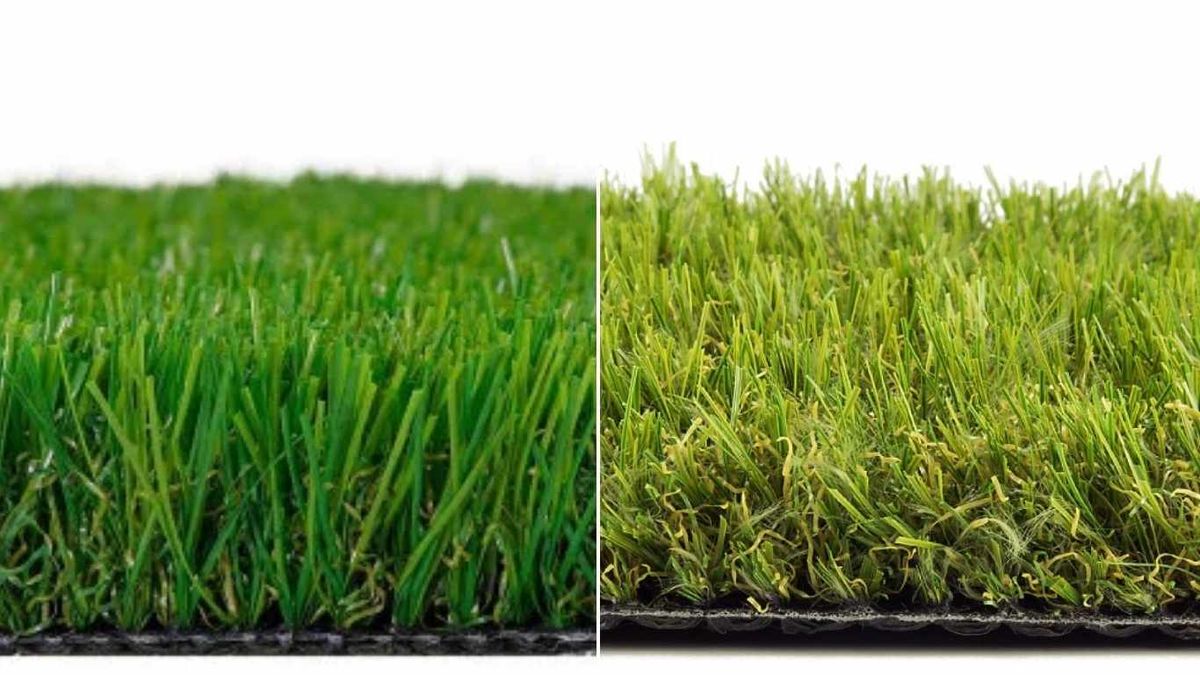 Césped artificial perfect 32 y césped artificial verde comfort 20mm.