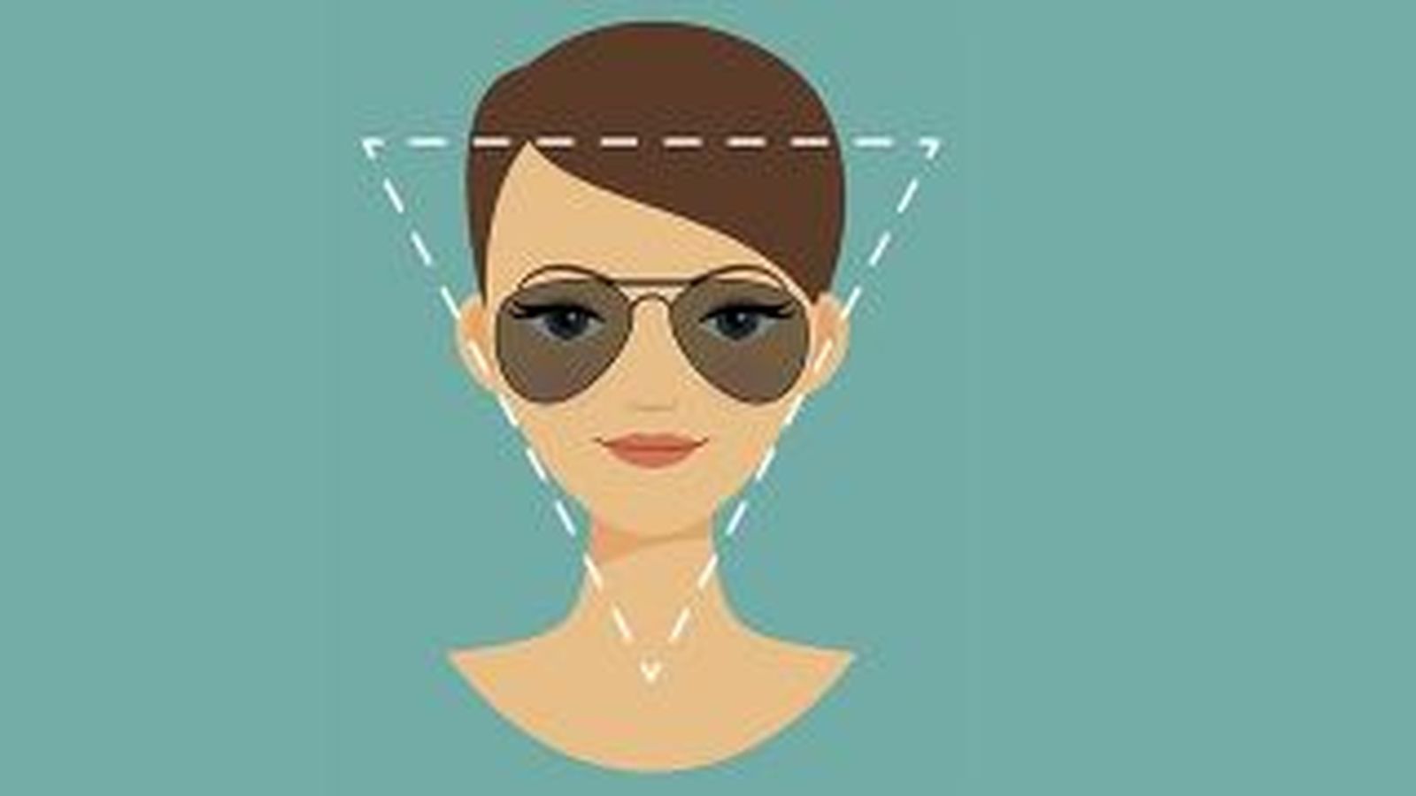 Gafas de sol para rostro triángulo invertido