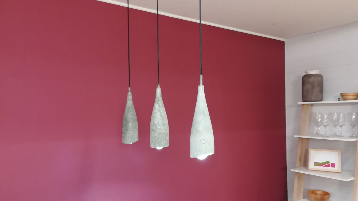 Cómo hacer una lámpara de cemento