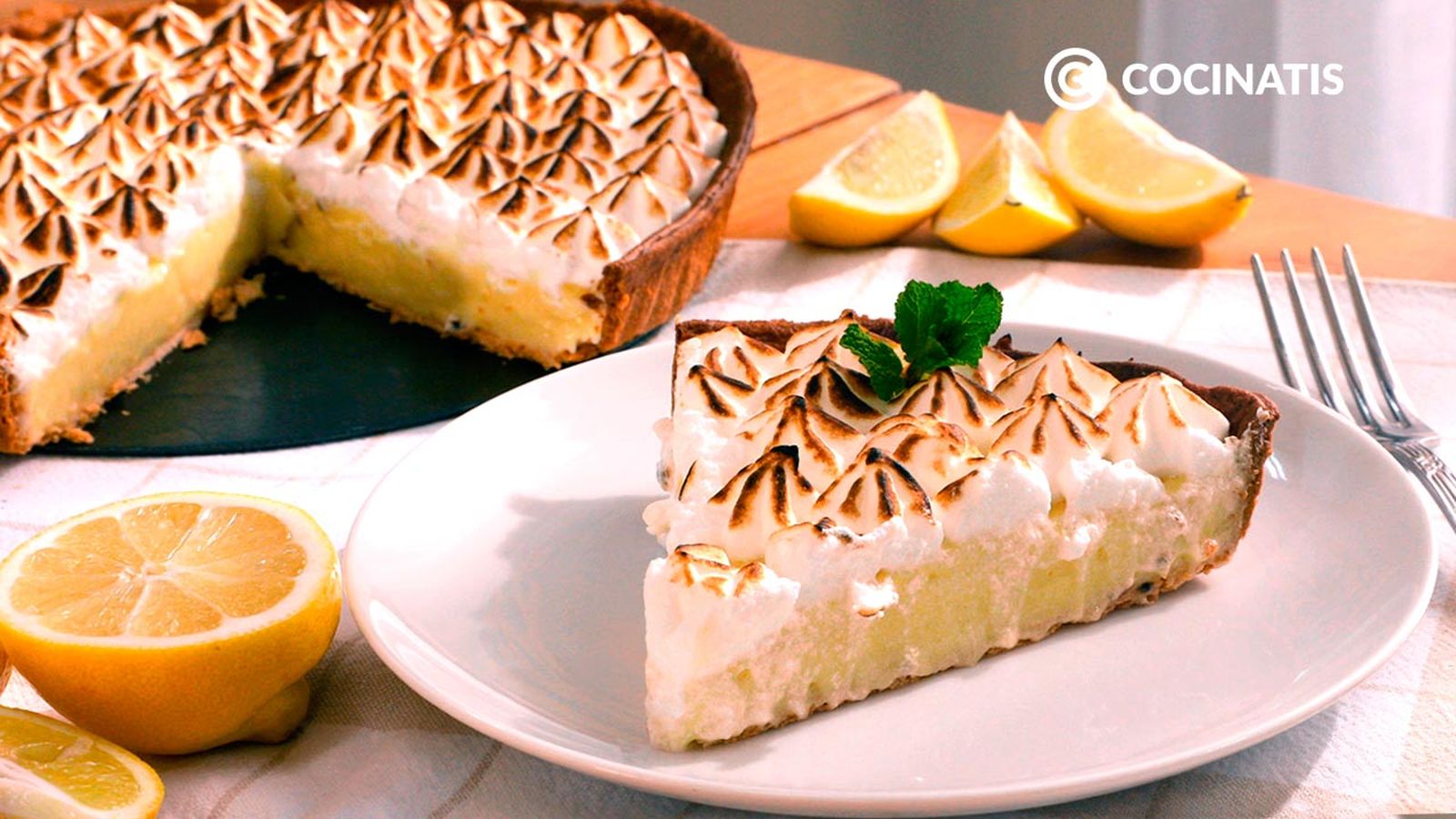 Tarta de limón y merengue