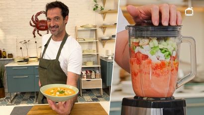 La sopa fría andaluza que Joseba Arguiñano prepara con tomates pera