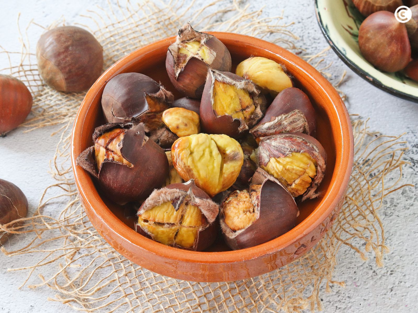 Receta de castañas en freidora de aire