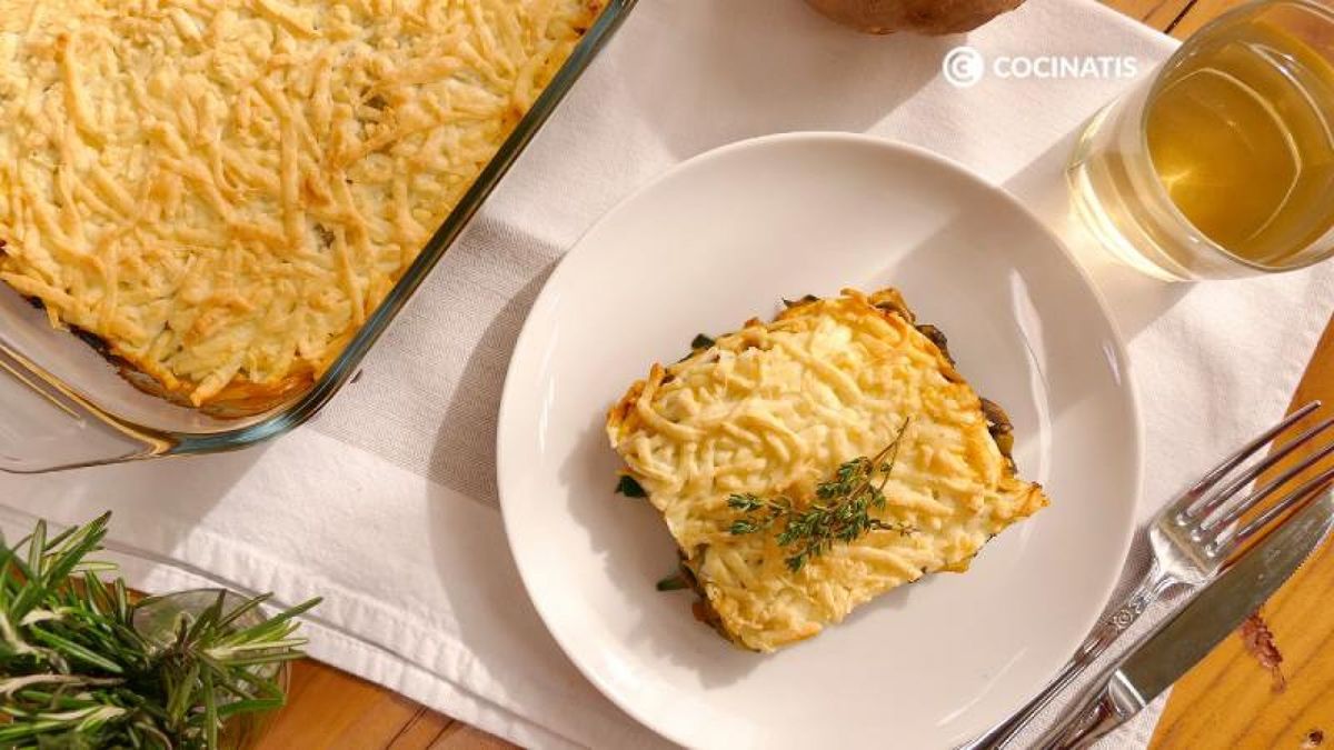 Lasaña de verduras lista