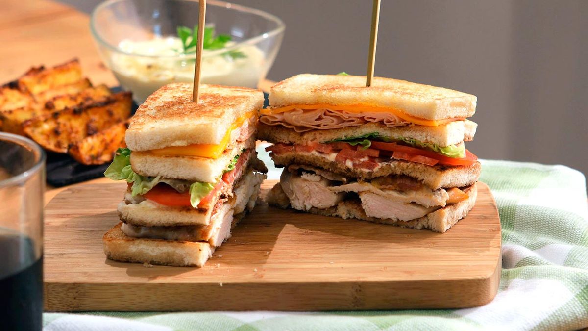 Recetas fáciles con pan de molde  sándwich club