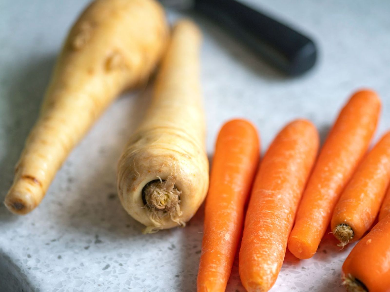 Chirivías y zanahorias