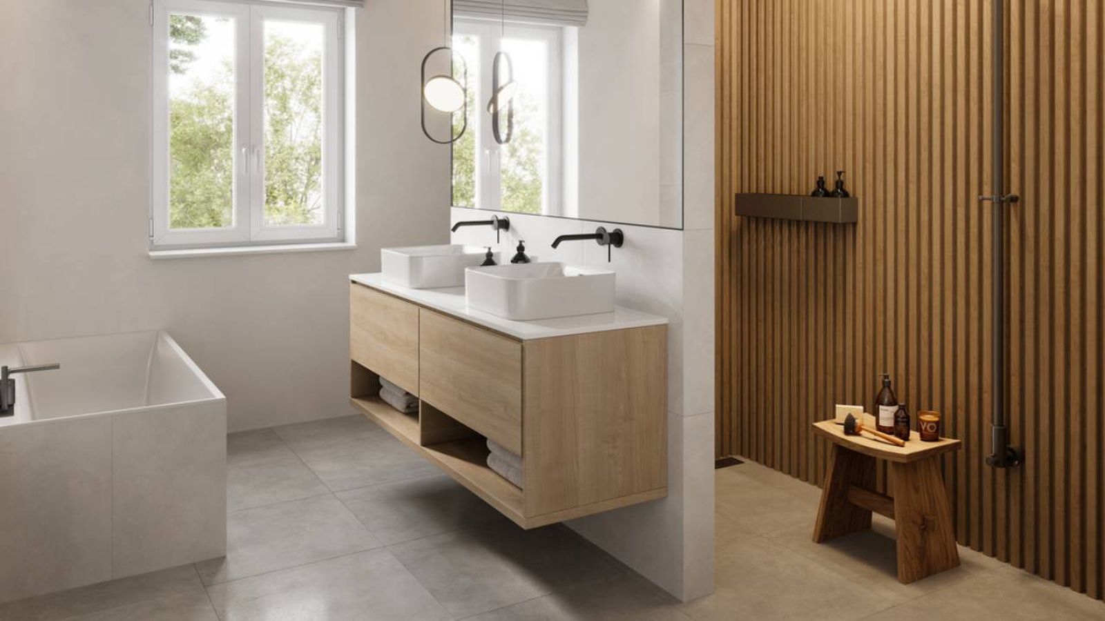 banco madera bano 1