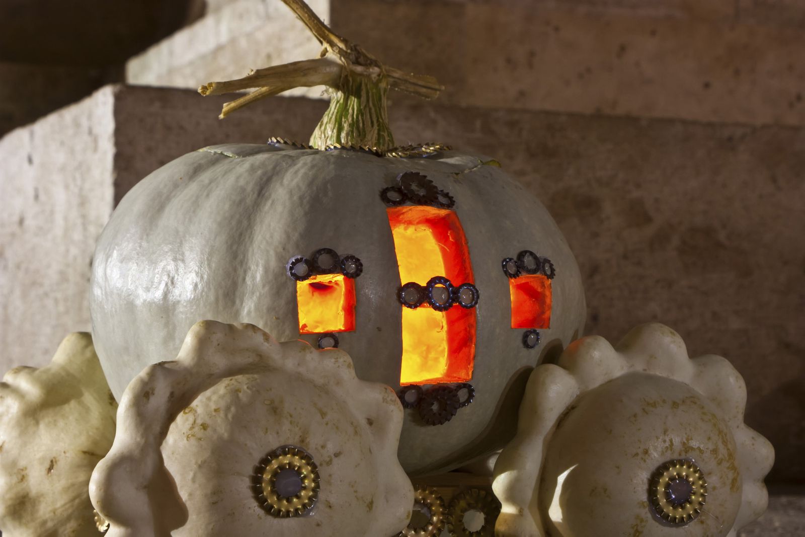 Decoración original con calabazas 2 Decoración original con calabazas 2