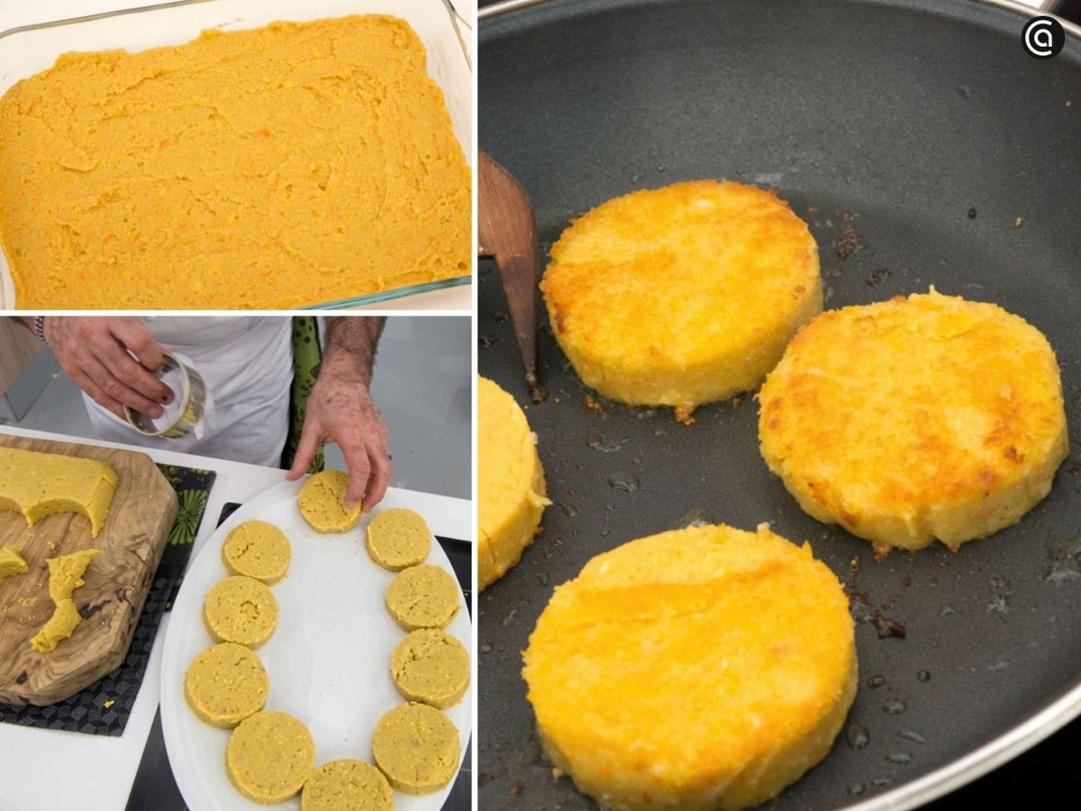 Da forma a las hamburguesas y cocínalas en la sartén