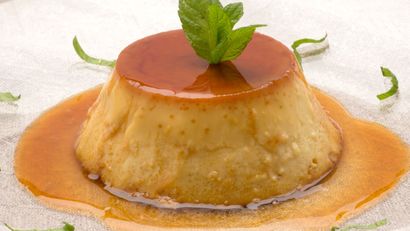 Flan de melocotón, receta de Eva Arguiñano