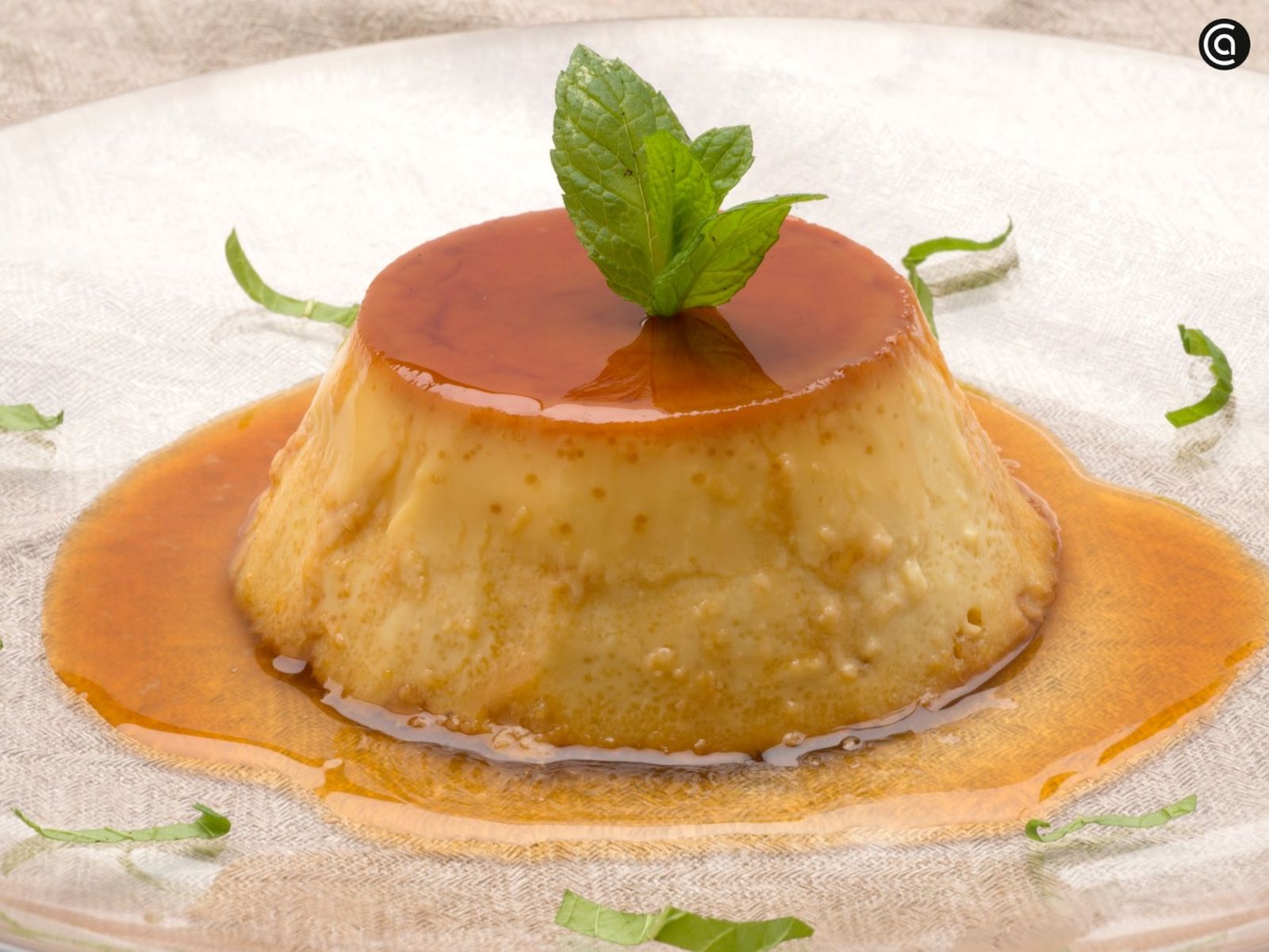 Flan de melocotón, receta de Eva Arguiñano