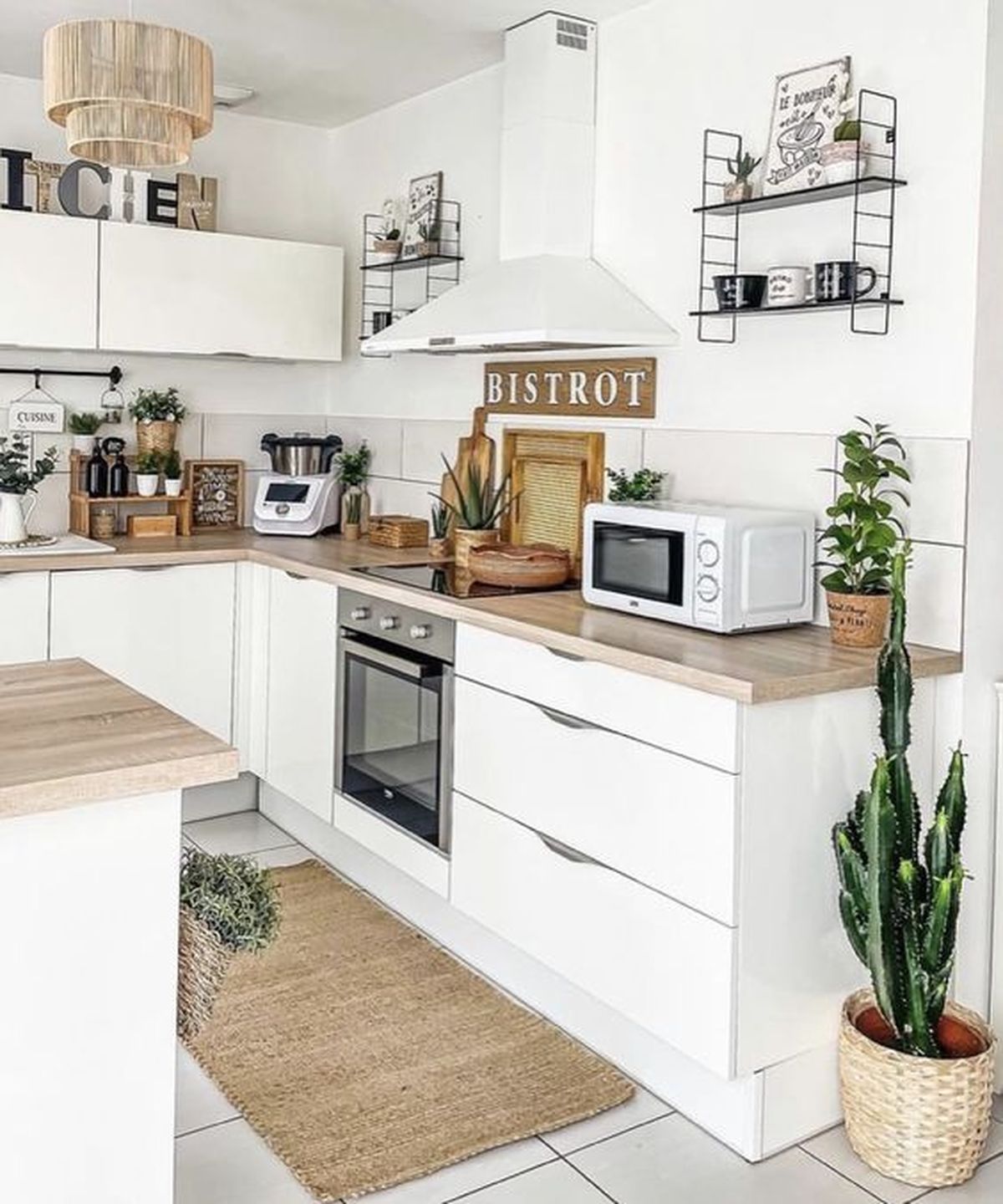 cocinas blancas baldosas blancas lechada negra pinterest