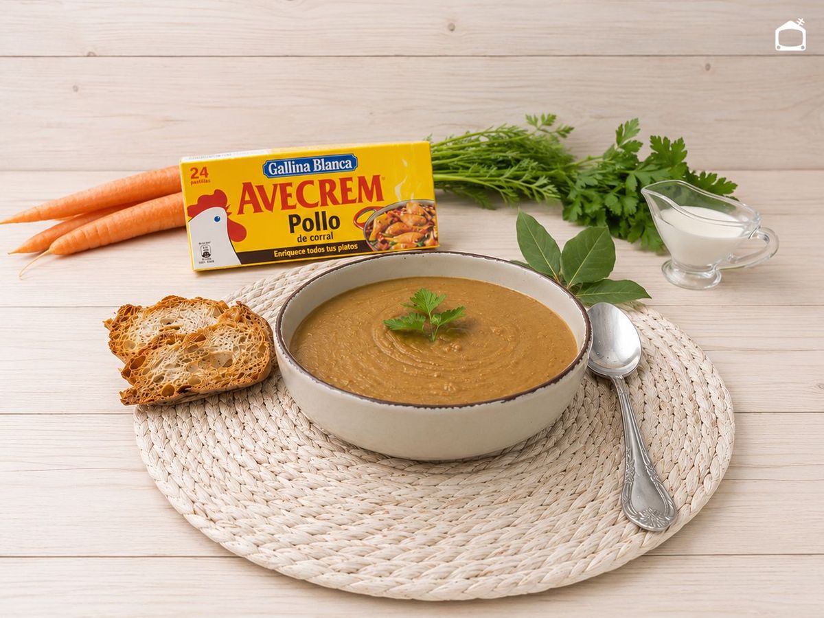 Receta de crema de lentejas