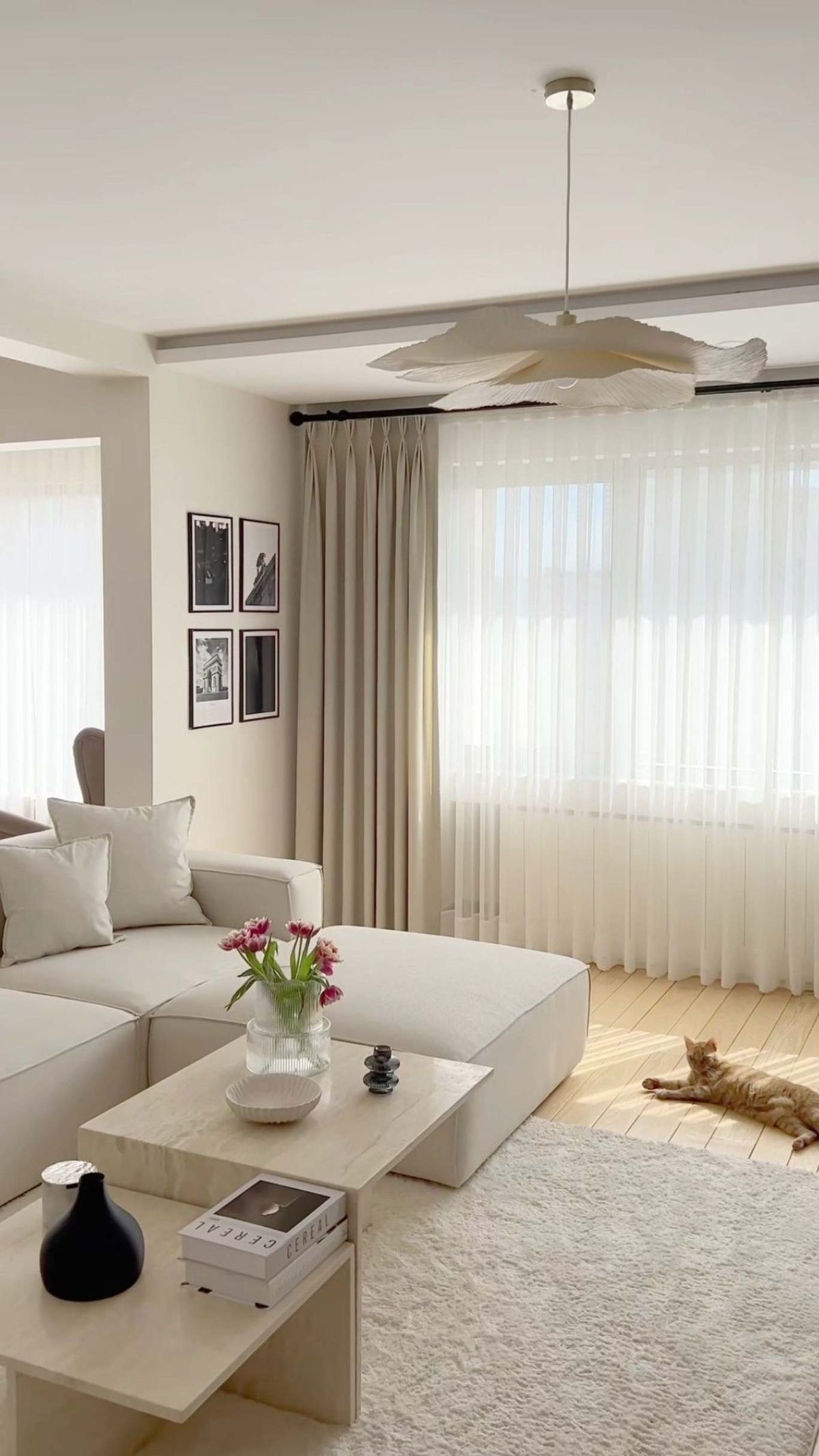 Salón en tonos claros