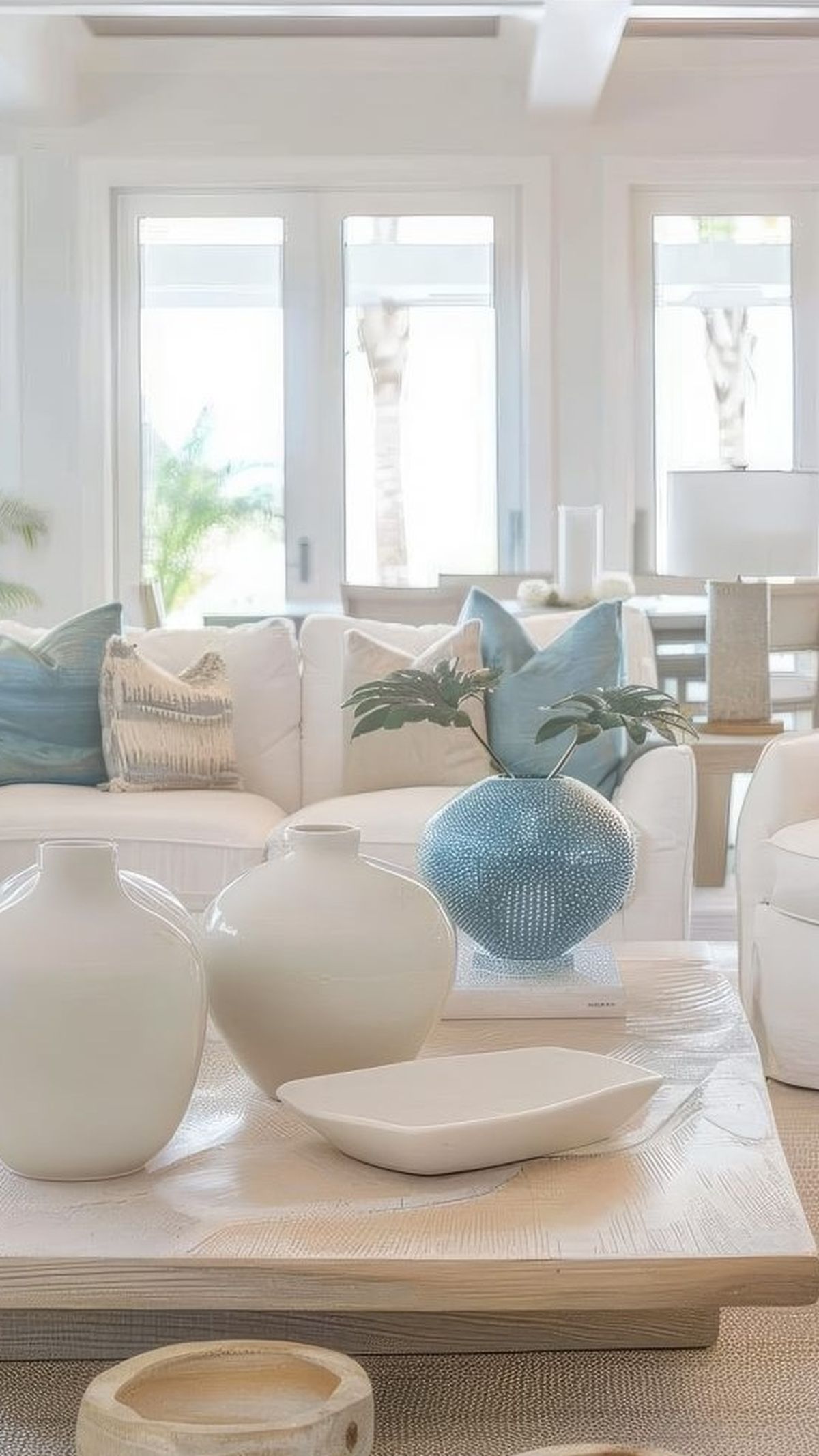 Los colores neutros en muebles y textiles aportan mayor luminosidad