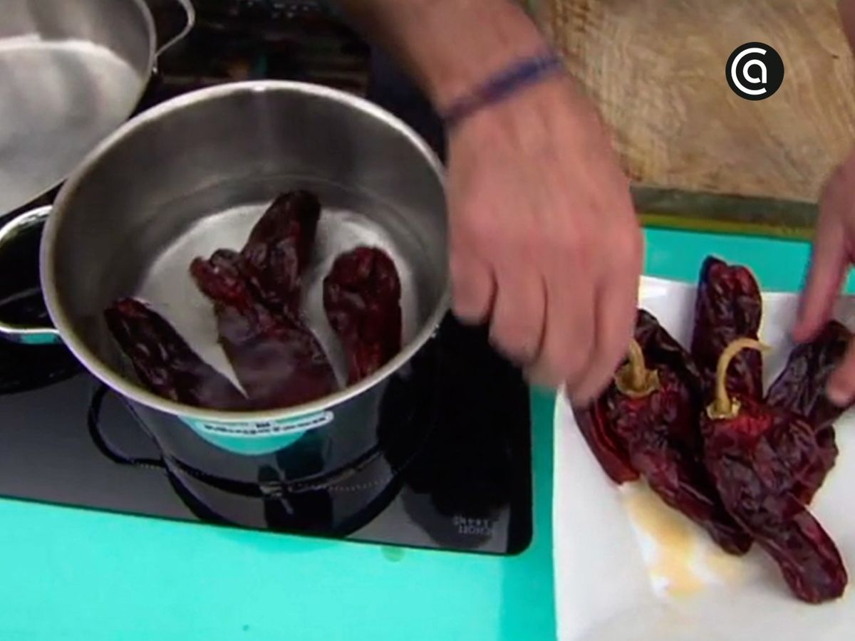 Bacalao a la vizcaína - paso 1