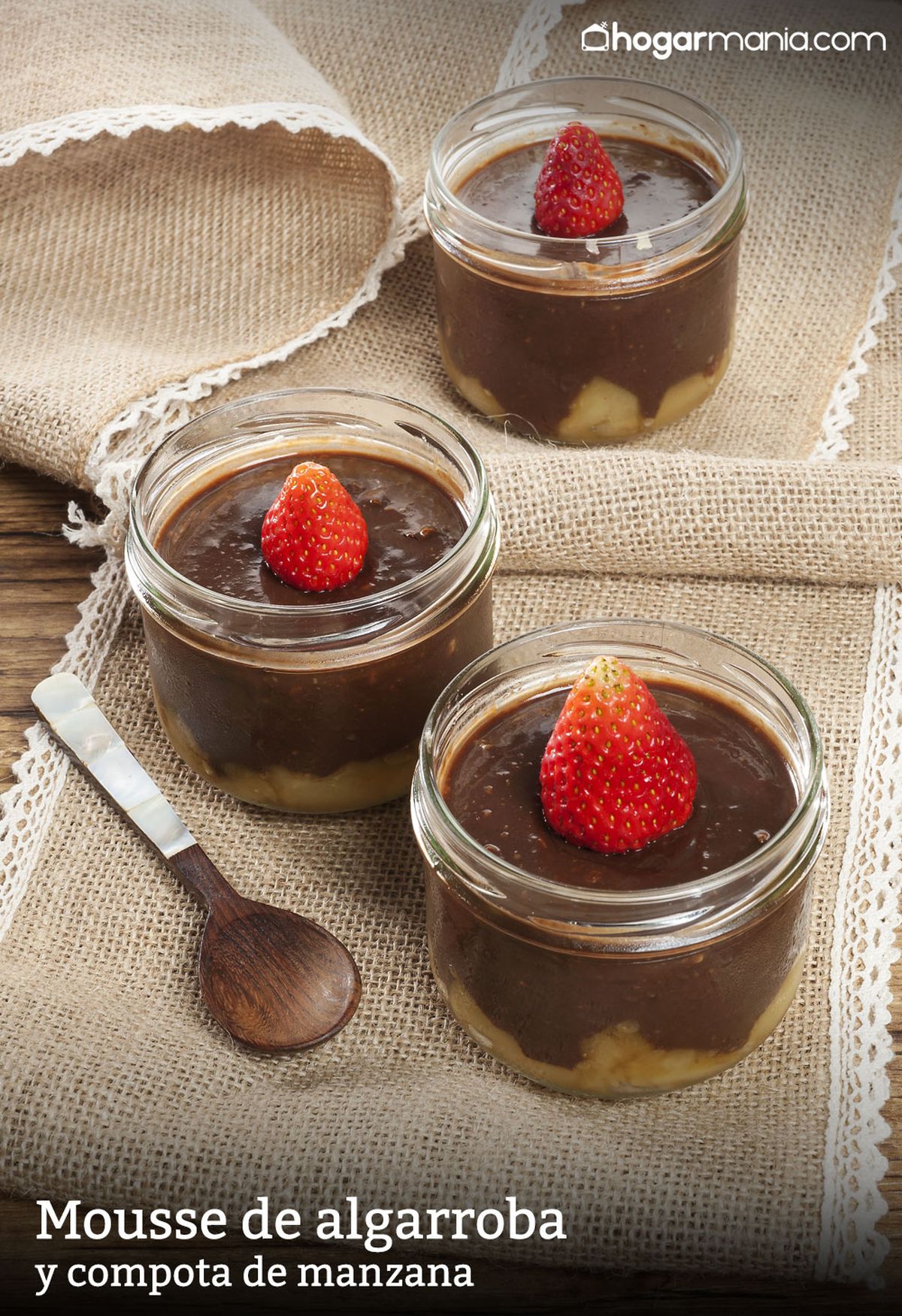 CABI0074 Zuhaitz Mousse de algarroba y compota de manzana vertical xl