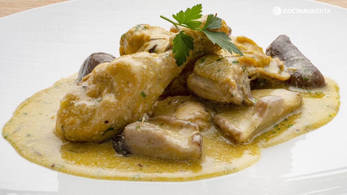 Pollo con setas 