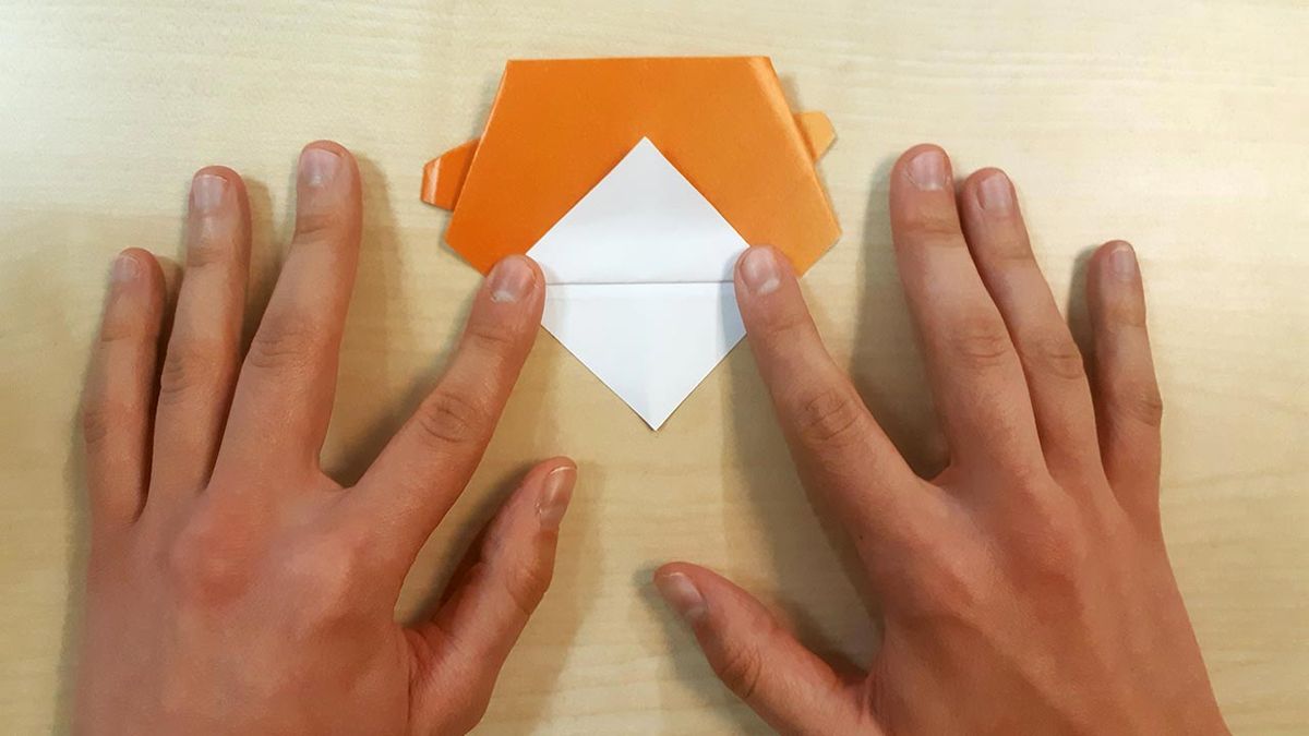 como hacer un perro shiba inu de origami paso 6