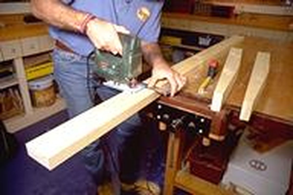 Cómo hacer un banco rústico paso 1