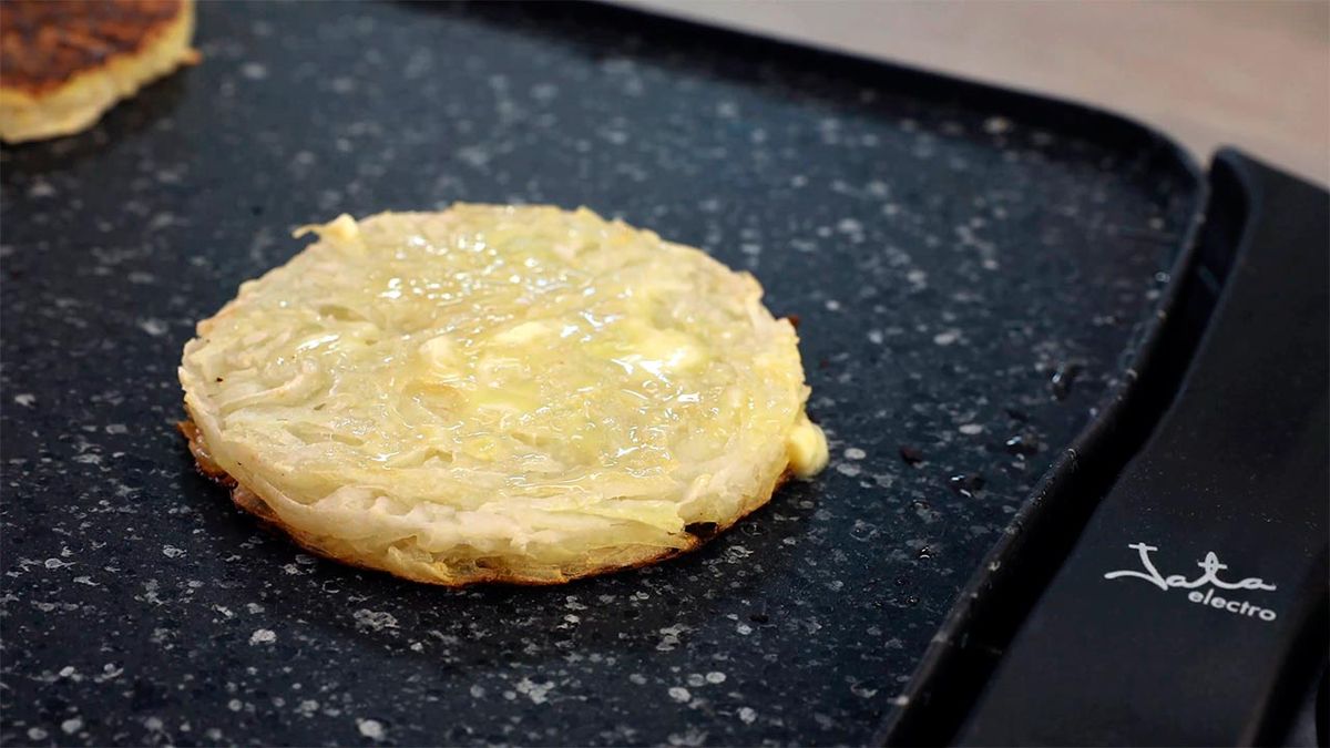Receta de entrecot a la plancha con rösti de patata y calabacin  paso 2