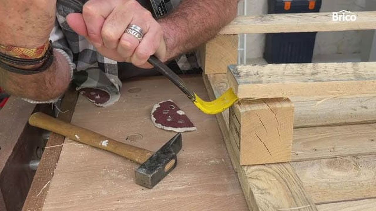 Bricomania 18 mesa alta con palets paso9