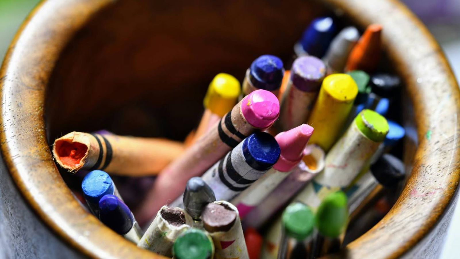 Los lápices de colores tardan muchos años en degradarse.