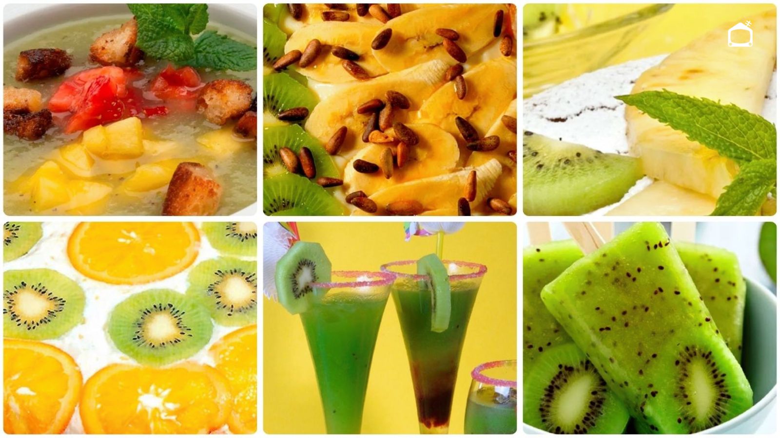 El kiwi ofrece muchas posibilidades de postres rápidos y refrescantes
