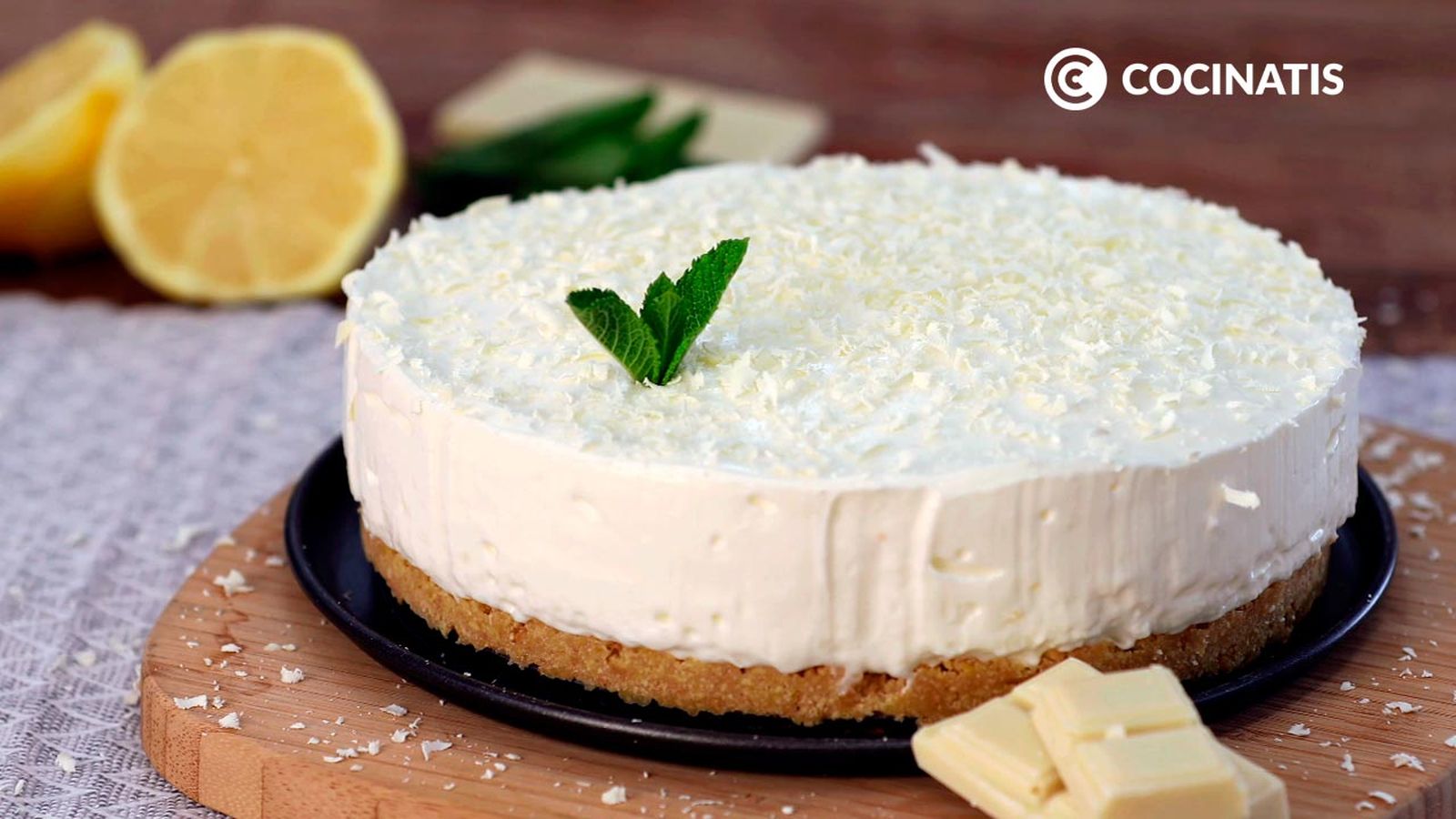 Tarta de limón sin horno