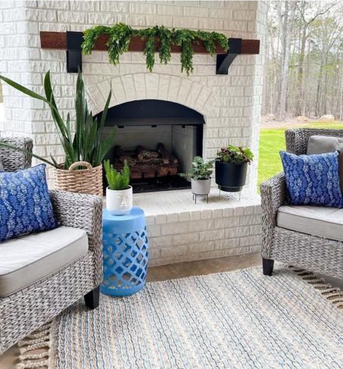 chimenea rustica ladrillo 3