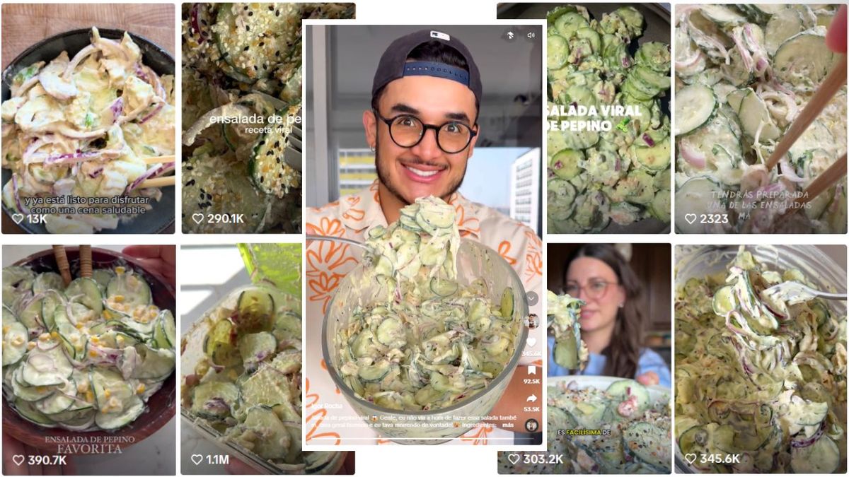 Ensalada de pepino viral