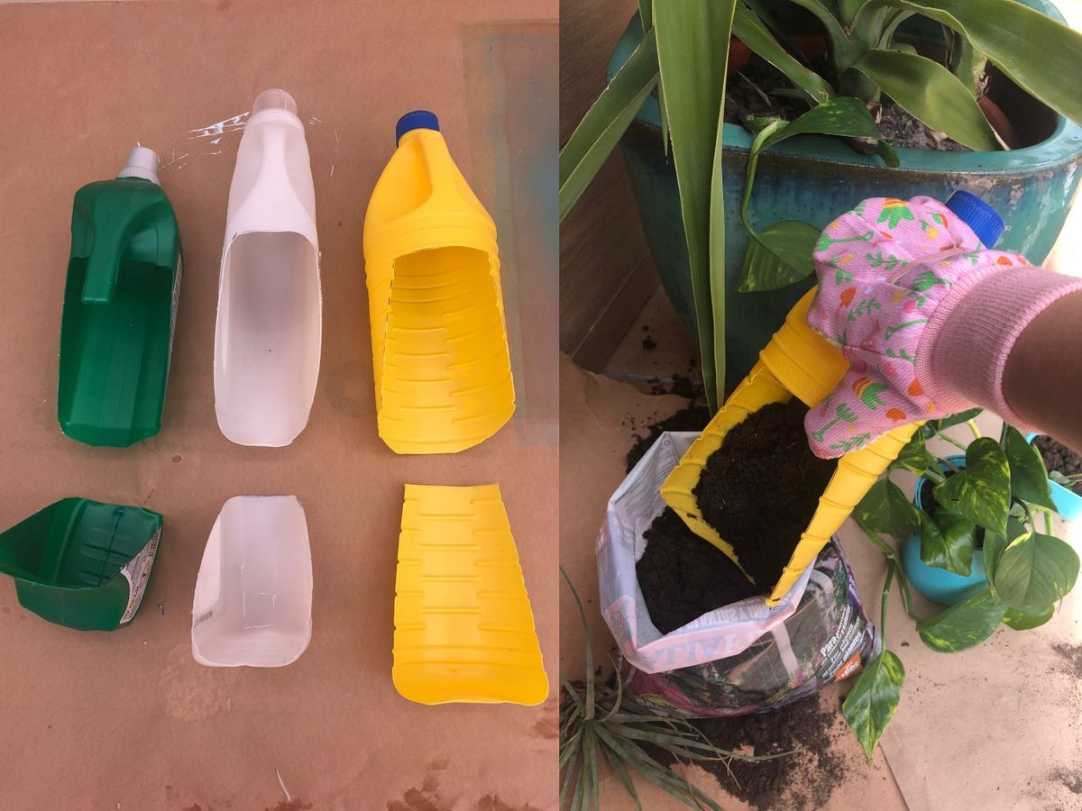 Envases recortados y su nueva utilidad / Fotos: Hogarmania