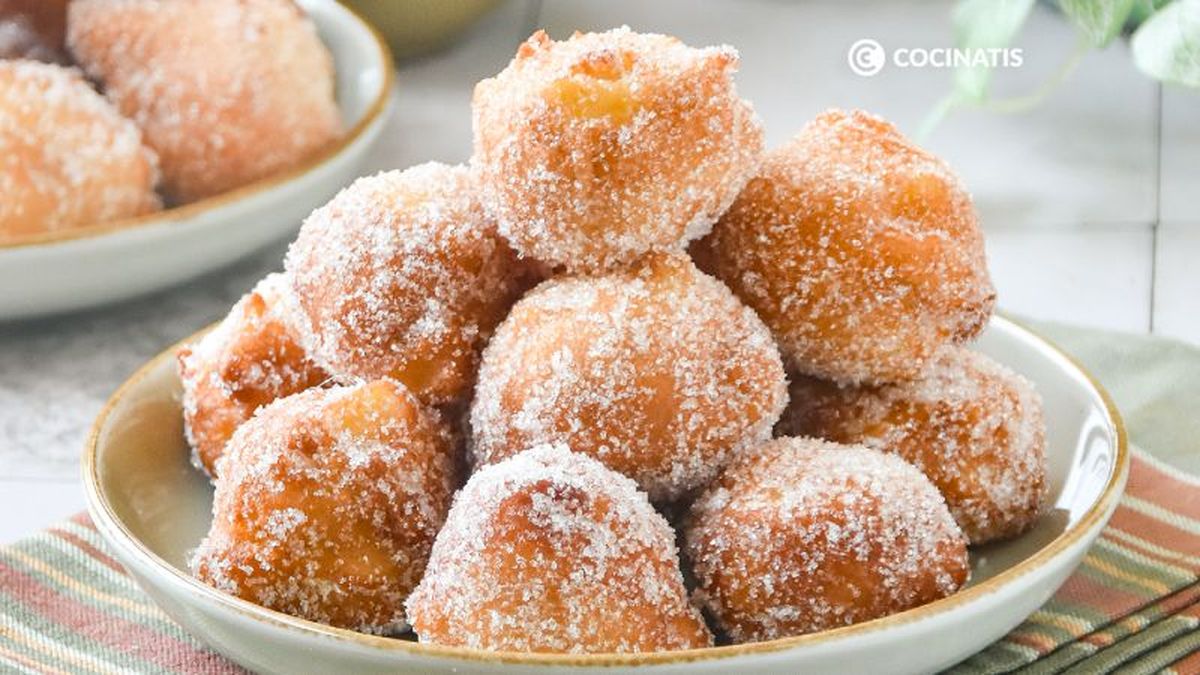 Buñuelos de manzana caseros