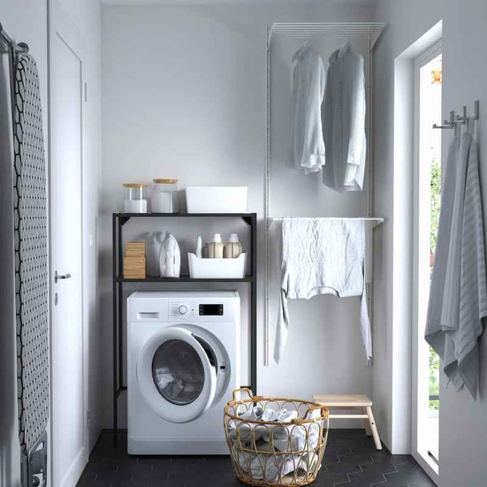 Cuarto de lavado pequeño ENHET / Imagen: Ikea. Cuarto de lavado pequeño ENHET / Imagen: Ikea.