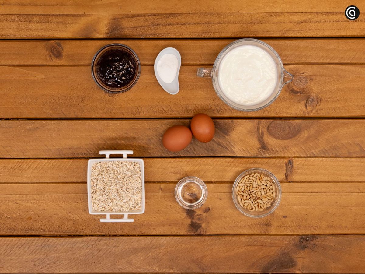 Bizcocho de avena - ingredientes