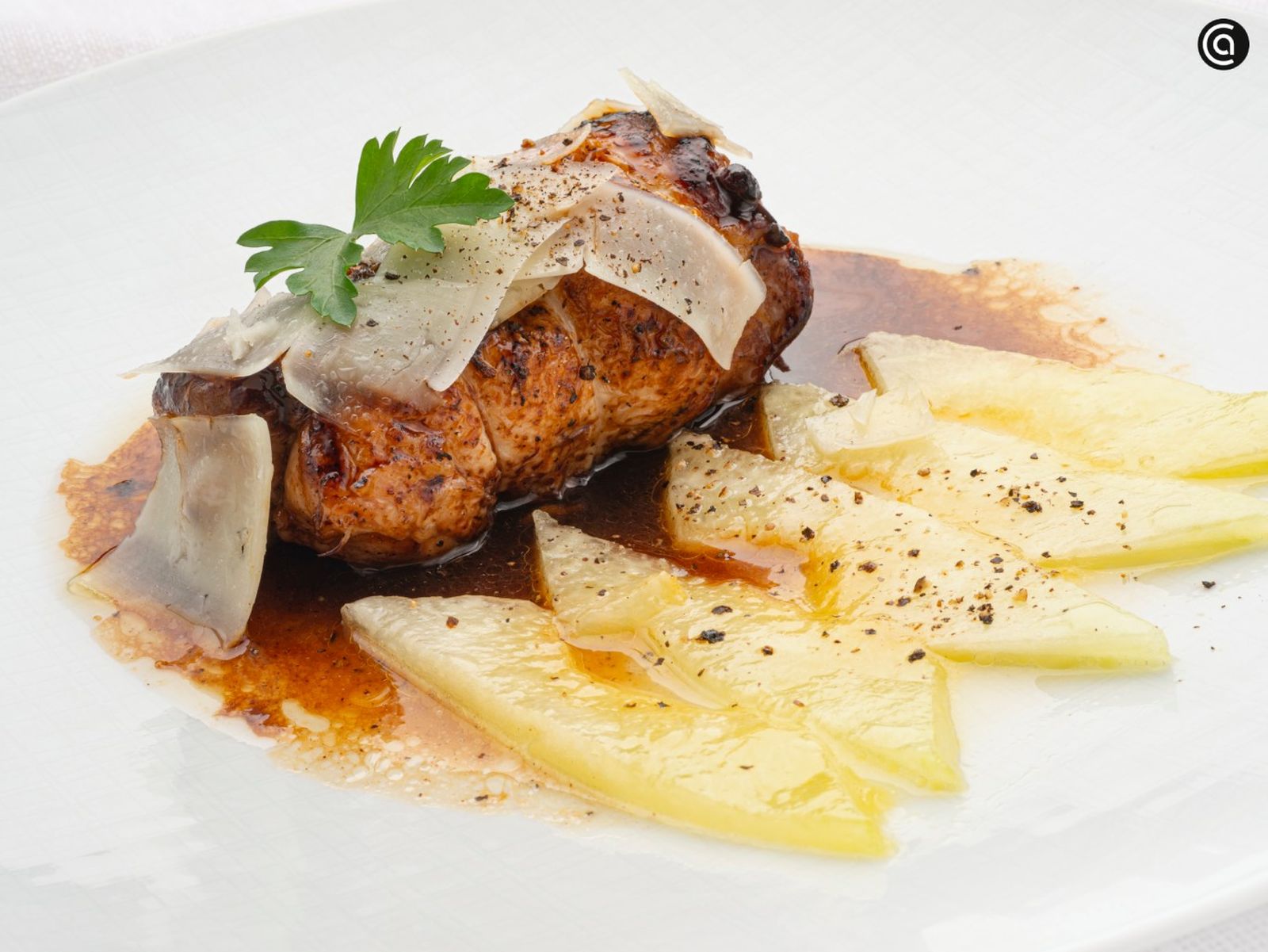 Pollo teriyaki con carpaccio de melón, receta de Karlos Arguiñano