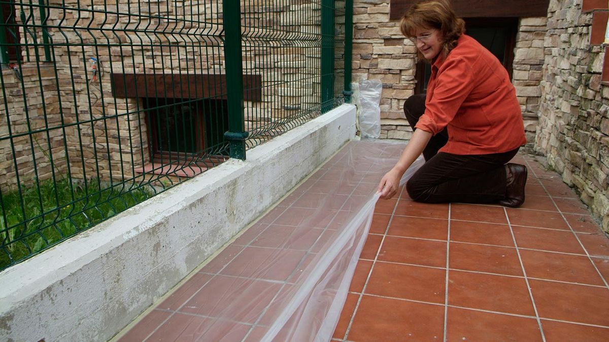 Pintar murete de exterior paso 1