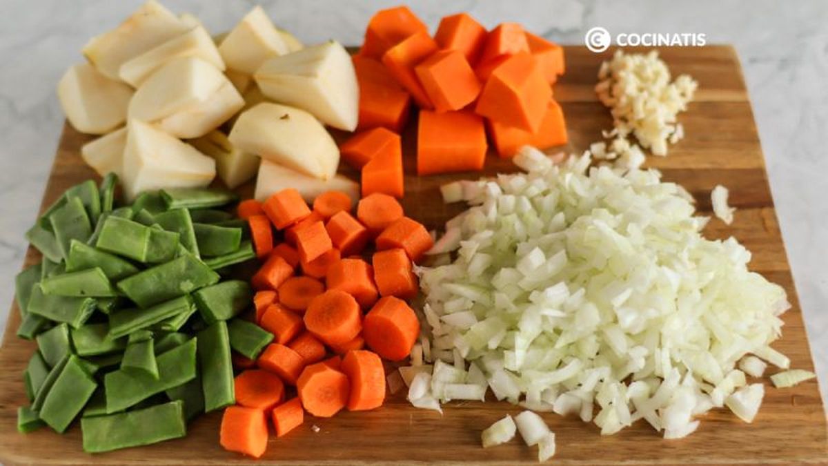 Verduras para olla gitana
