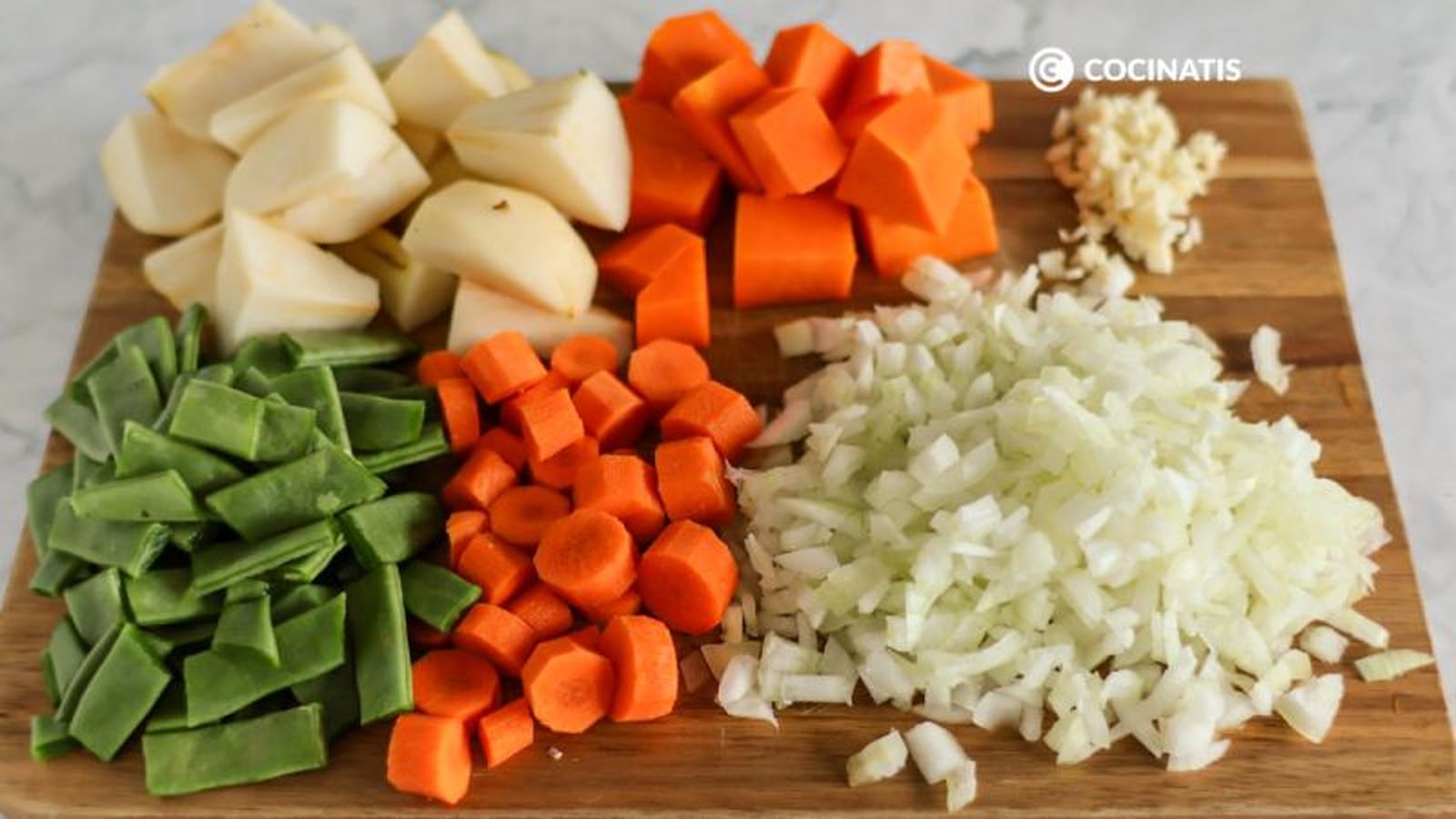 Verduras para olla gitana Verduras para olla gitana