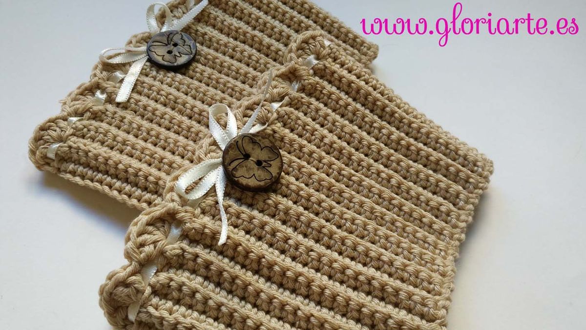 Trabajos de ganchillo para el invierno   Calentadores de ganchillo