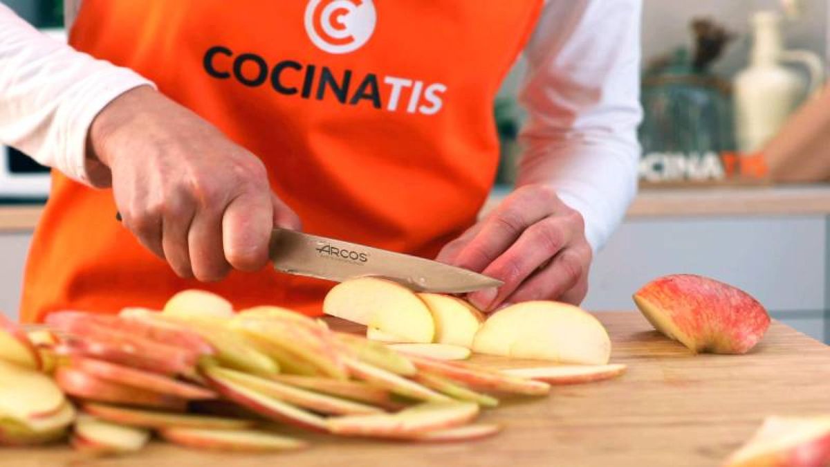 Receta de rosas de manzana para San Valentín  paso 1