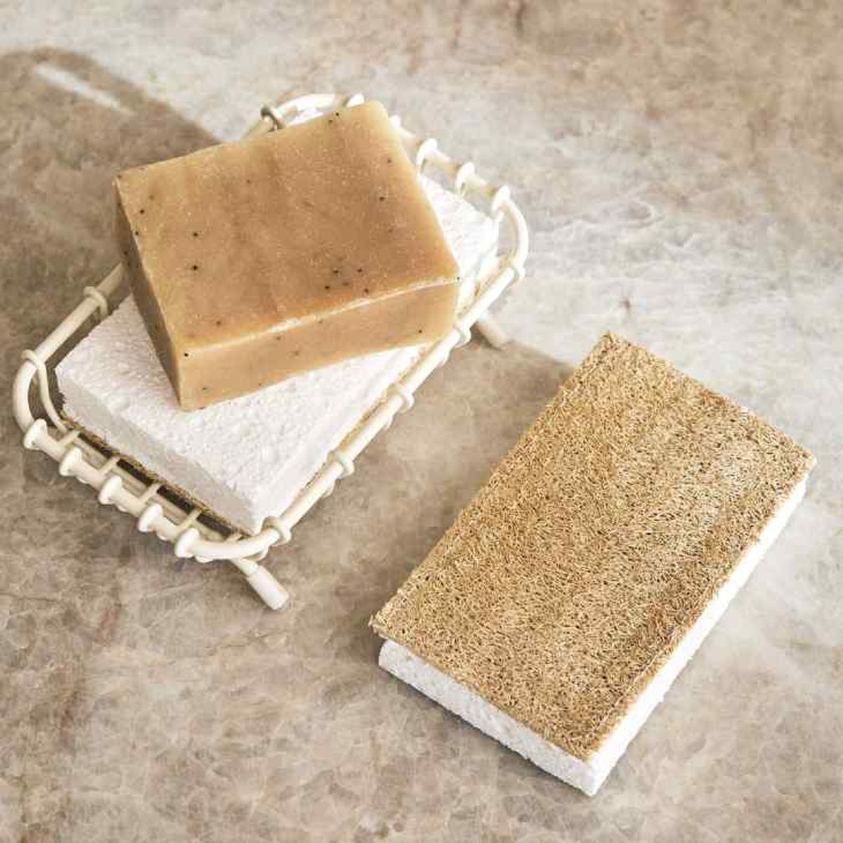 zara home estropajos sostenibles fibra vegetal para vajilla