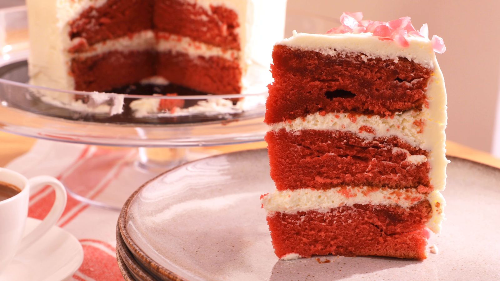 Receta Tarta Red Velvet o tarta de terciopelo rojo paso 7 Receta Tarta Red Velvet o tarta de terciopelo rojo paso 7