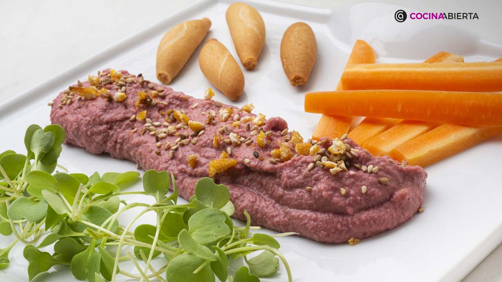Hummus de remolacha